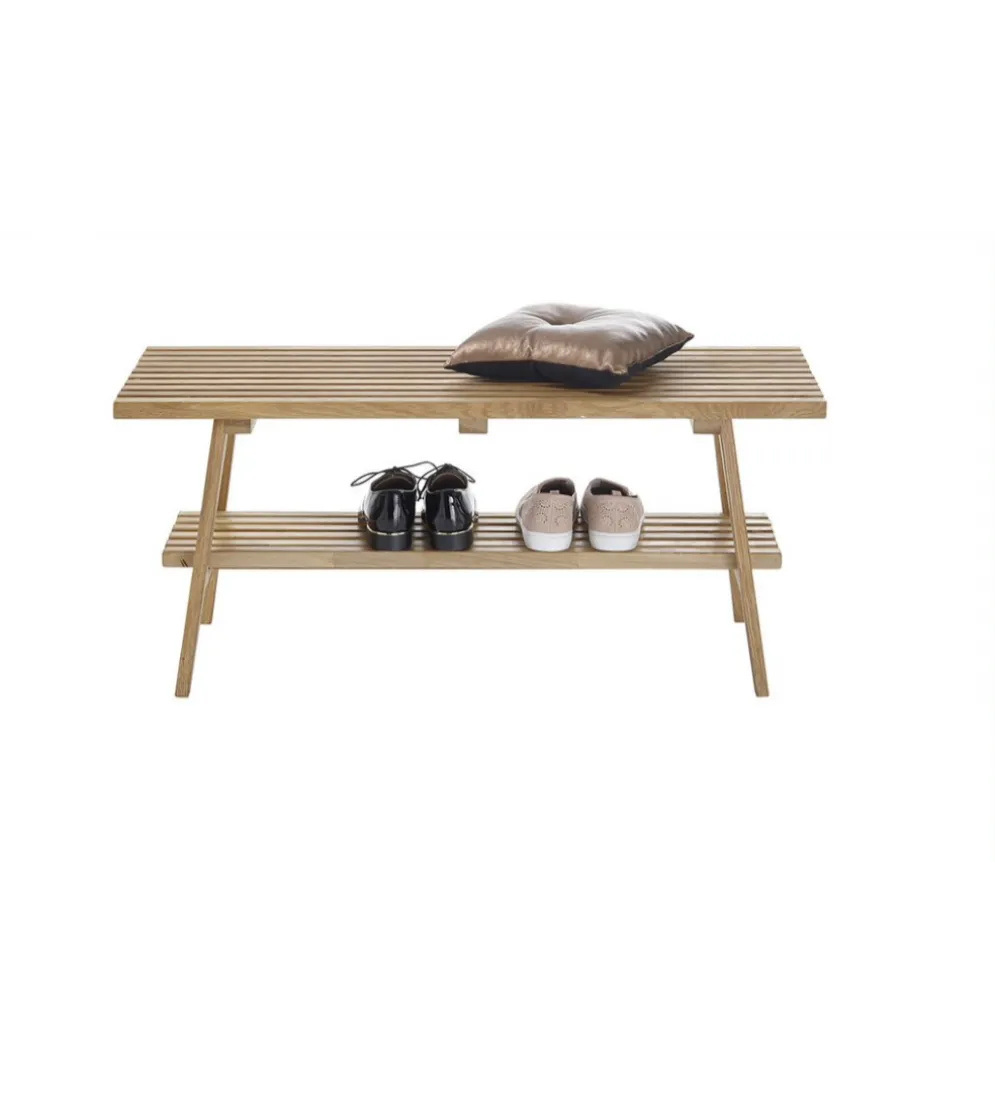 Ławka ALVAR 100 cm drewno dąb