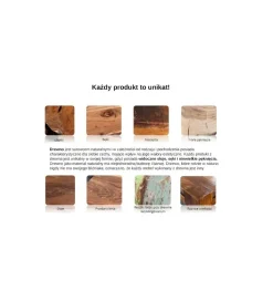 Barek Mosaico 130 cm drewno akacja