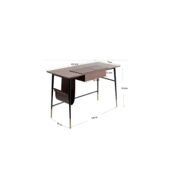 Biurko BOTICELLI 152 cm drewno jesion