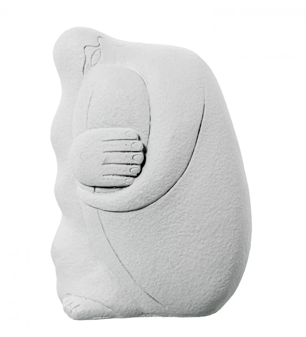 Figurka ABSTRACT 20 cm ceramika biała