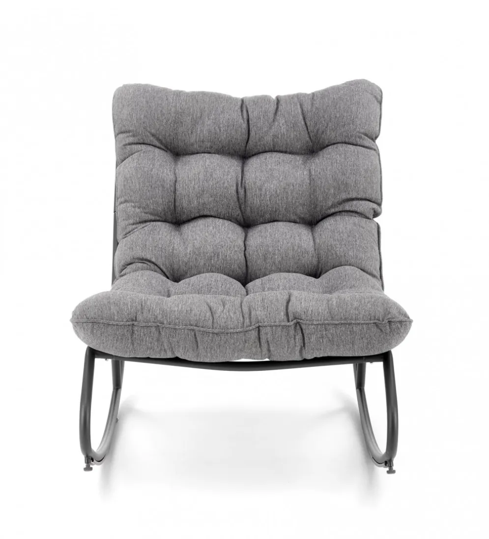 Fotel bujany GATTO szary
