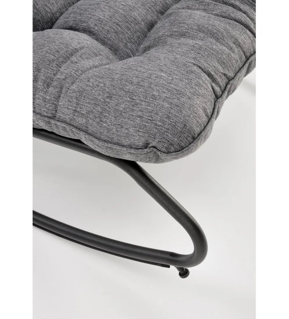 Fotel bujany GATTO szary