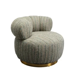 Fotel COUTURE STRIPES 70 cm niebieski