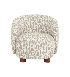 Fotel ESTAMPADO 62 cm kremowo beżowy