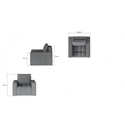Fotel LAZARO 108 cm