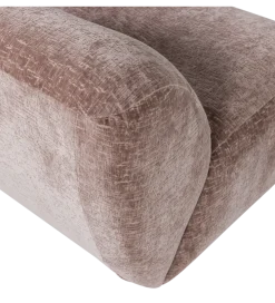 Fotel NOMU velvet jasnoróżowy