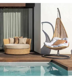Fotel wiszący NIVA 192 cm rattan