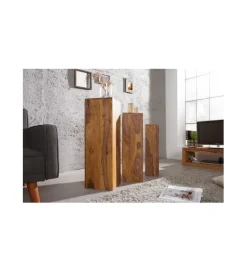 Kolumny FINICE Makassar SET 3 drewno sheesham