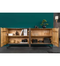 Komoda ANELLO 177 cm drewno mango brąz