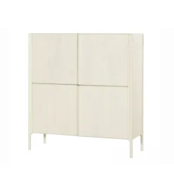 Komoda ARES 130 cm drewno mango biała