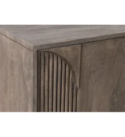 Komoda ART DECO 170 cm drewno mango szary