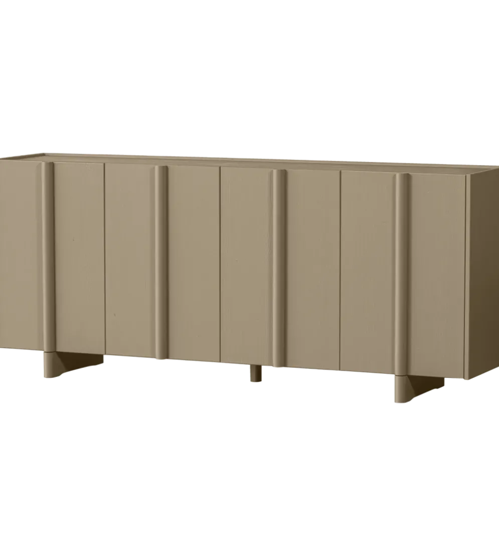 Komoda BASU 200 cm drewno sosny piaskowa