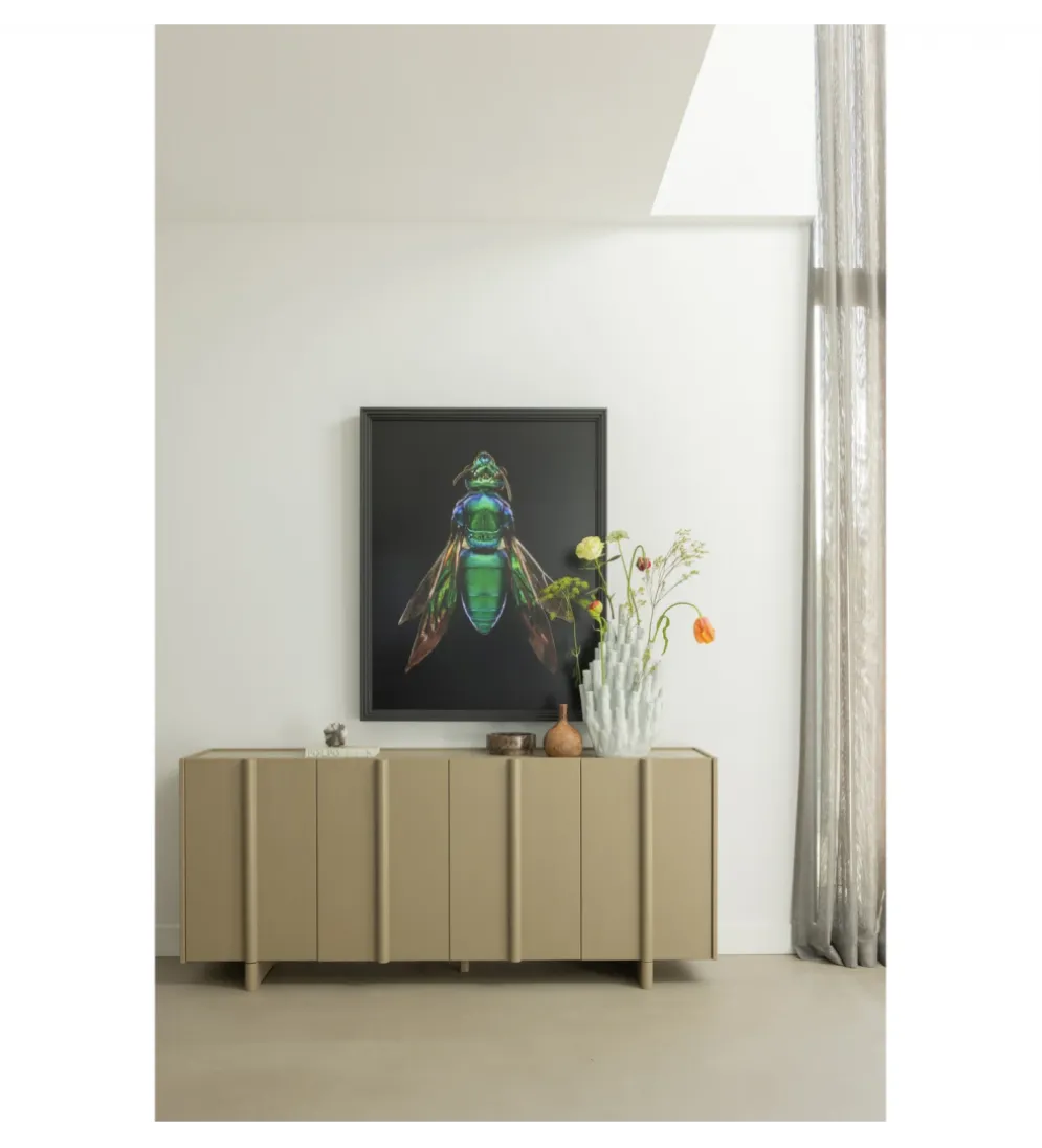 Komoda BASU 200 cm drewno sosny piaskowa