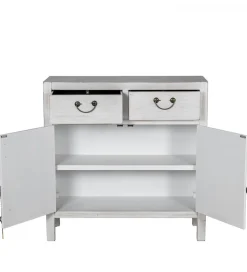 Komoda DECAPE 80 cm przecierana biel