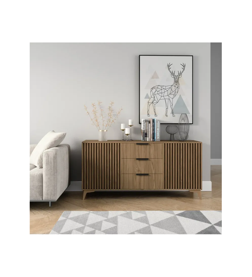 Komoda ENTSIAN 150 cm w optyce dąb artisan