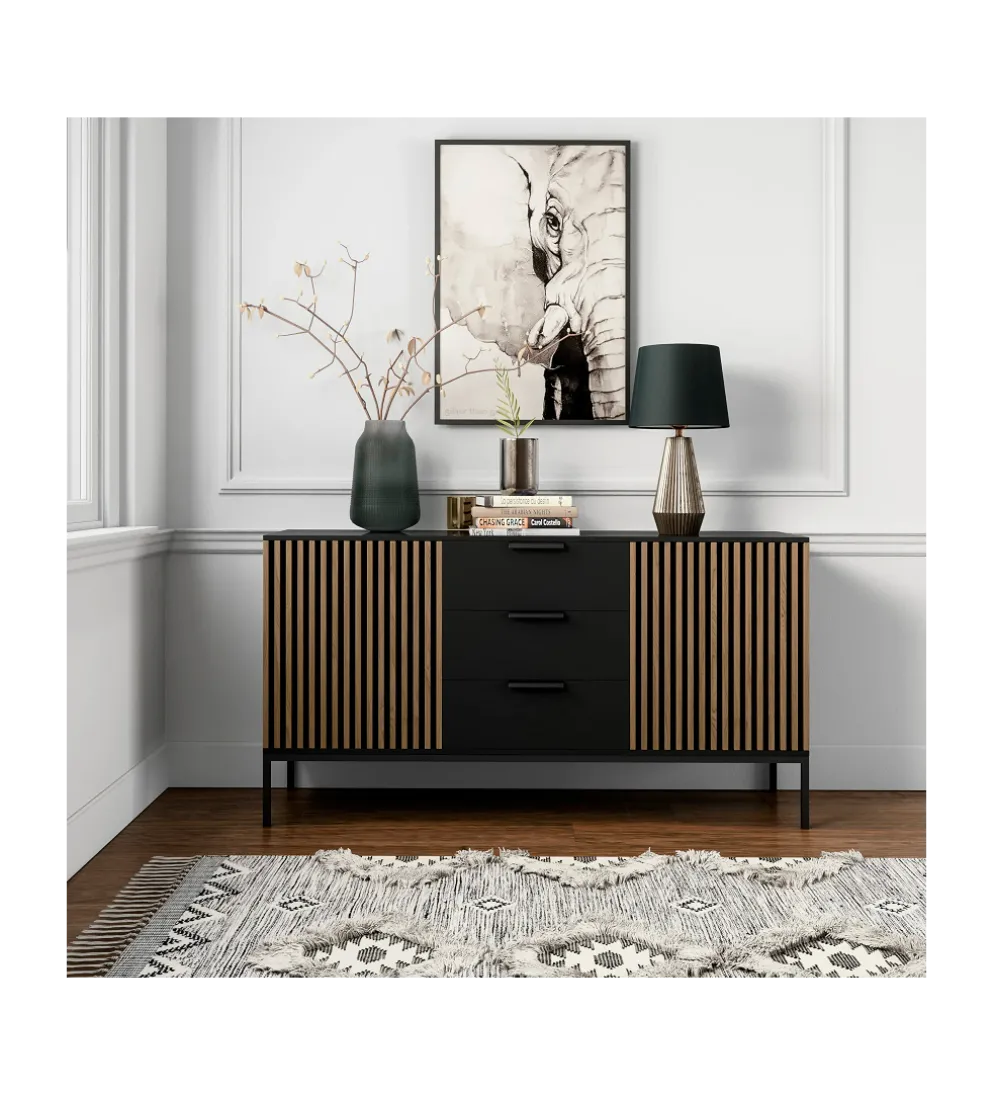 Komoda MEORATI 150 cm w optyce dąb artisan