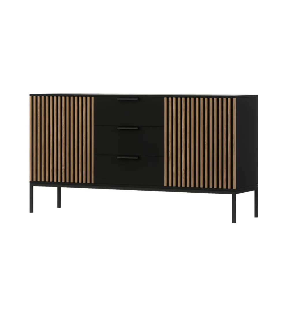 Komoda MEORATI 150 cm w optyce dąb artisan
