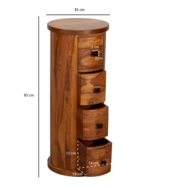 Komoda MIGRA 85 cm drewno sheesham