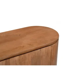 Komoda wysoka NOORK 115 cm w kolorze orzechowym