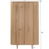 Komoda wysoka TOBAGO 180 cm naturalna
