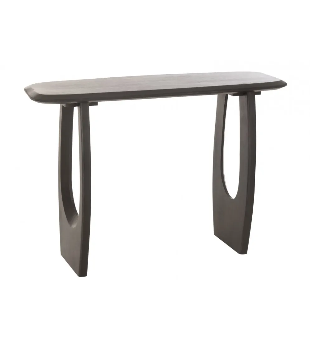 Konsola CAVE 120 cm drewno mango czarna