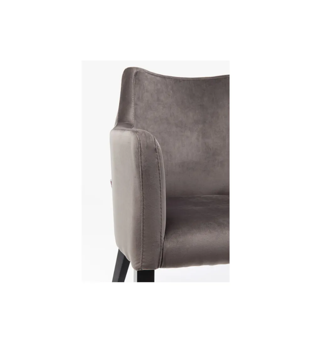 Krzesło BLACK MODE 87 cm welwet szary