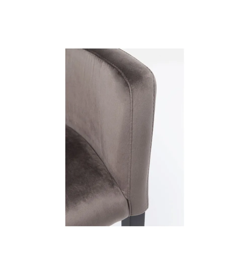 Krzesło BLACK MODE 87 cm welwet szary