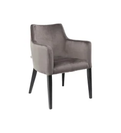 Krzesło BLACK MODE 87 cm welwet szary