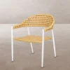 Krzesło ogrodowe NIVA 80 cm białe naturalne