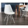 Krzesło Rufo Scandinavia Retro Białe