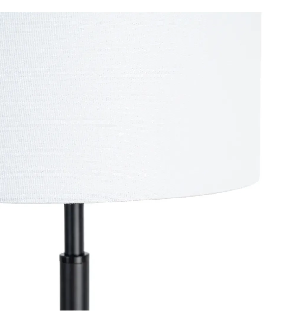 Lampa stołowa KESAMON 65 cm czarnobiała