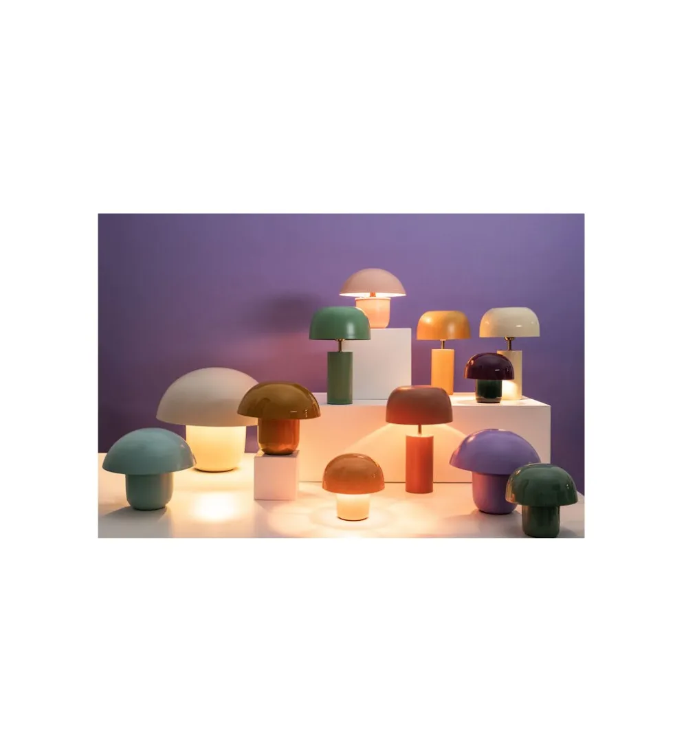 Lampa stołowa MUSHROOM 27 cm fioletowy mat