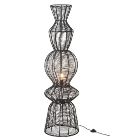Lampa podłogowa ROPEAN 135 cm czarna