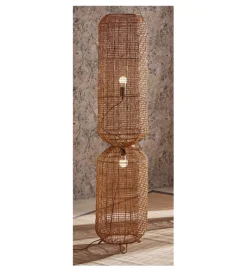 Lampa stojąca Aurora ratan 36 cm