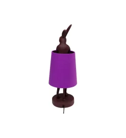 Lampa stołowa Animal Rabbit 50 cm czerwono fioletowa