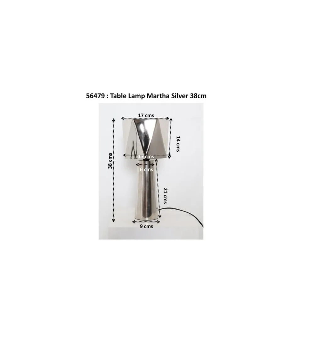 Lampa stołowa BOLLIE 33 cm czerwona