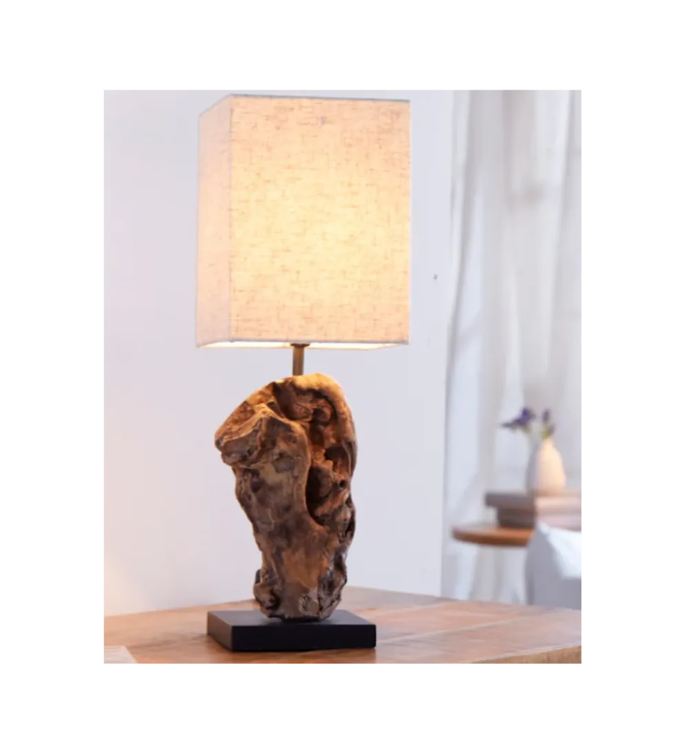 Lampa stołowa Driftwood Hypnotic beżowa