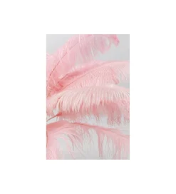 Lampa stołowa FEATHER PALM 60 Cm Pióra różowa