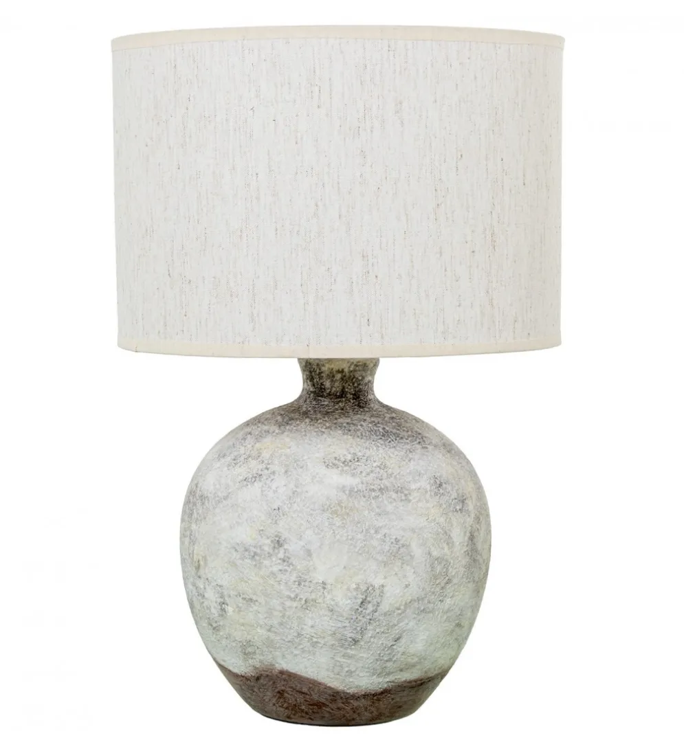 Lampa stołowa VENUS ceramika szara