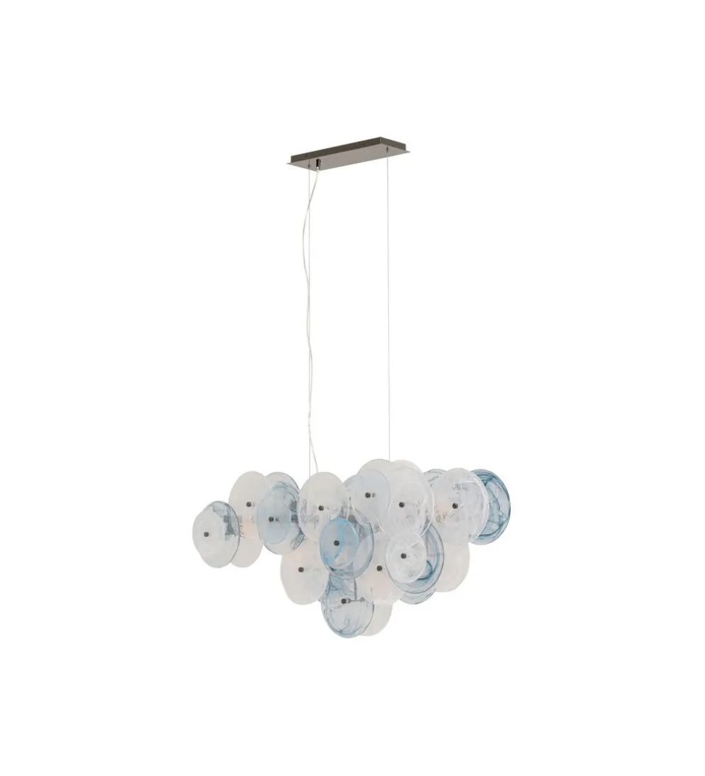 Lampa wisząca AQUAMARINE 121 cm chromowana