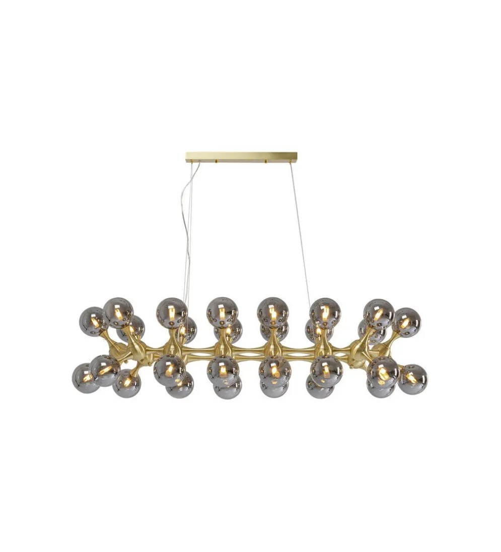 Lampa wisząca ATOMIC BALLS 140 cm złota
