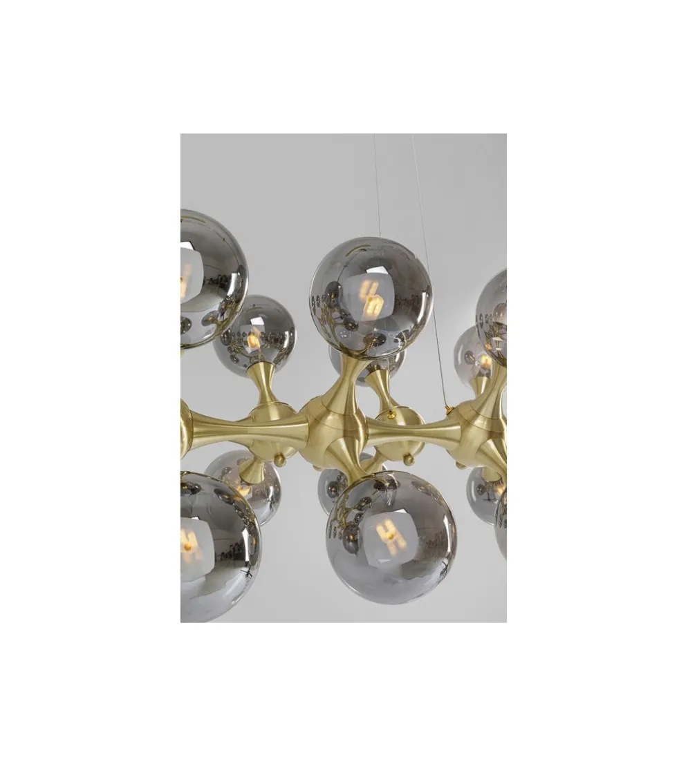 Lampa wisząca ATOMIC BALLS 140 cm złota