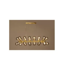 Lampa wisząca ATOMIC BALLS 140 cm złota