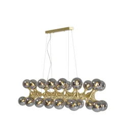 Lampa wisząca ATOMIC BALLS 140 cm złota