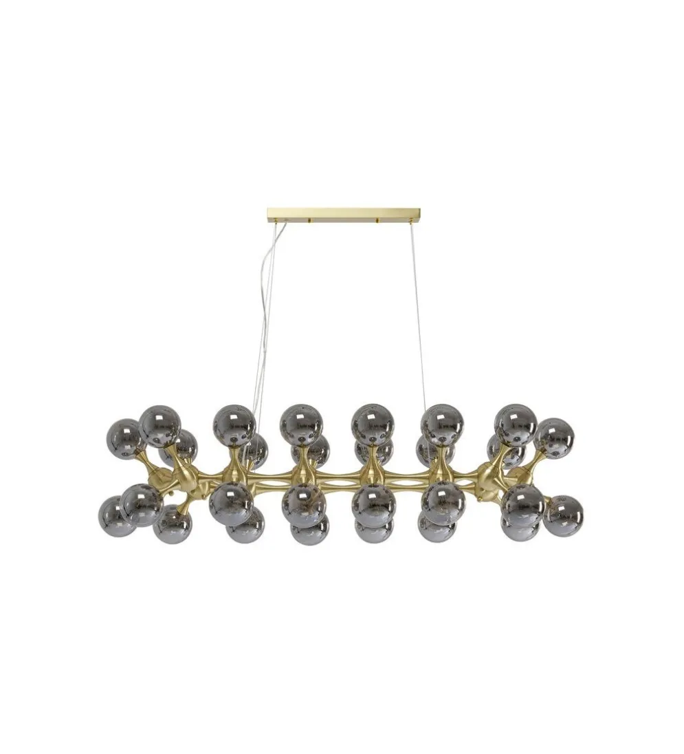 Lampa wisząca ATOMIC BALLS 140 cm złota