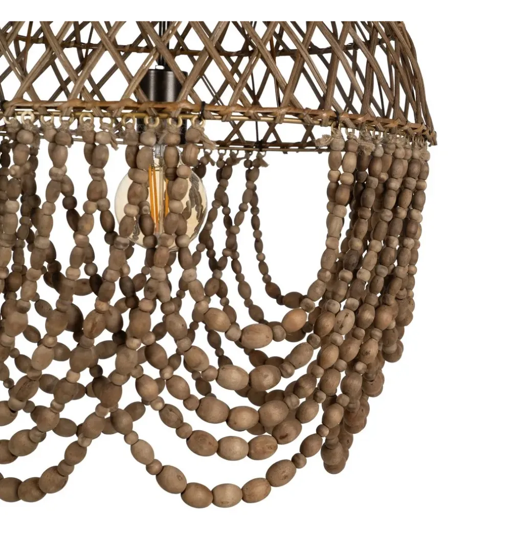 Lampa wisząca BEADINGO 52 cm naturalny