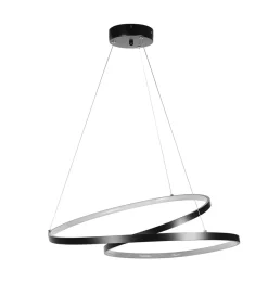 Lampa wisząca MONA LED 60 cm czarna
