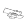 Lampa wisząca PLAFON LED RING 80 cm szara