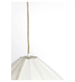 Lampa wisząca ZUBEDA 49 cm kremowa
