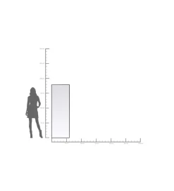 Lustro BELLA MO 60 x 180 cm czarne